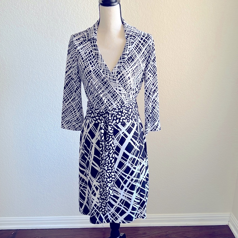 Vintage-look wrap dress
